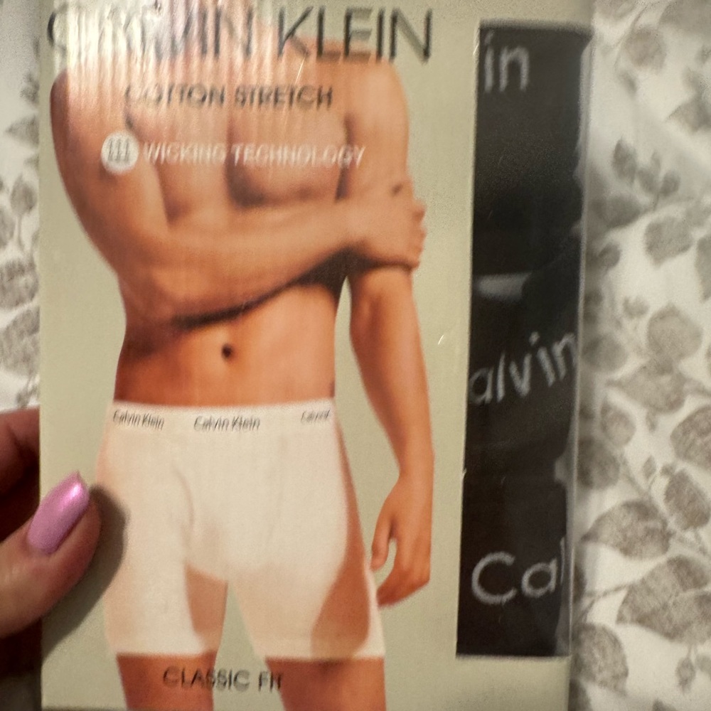 Calvin Klein White Men’s Boxer Briefs with Logo Waistband